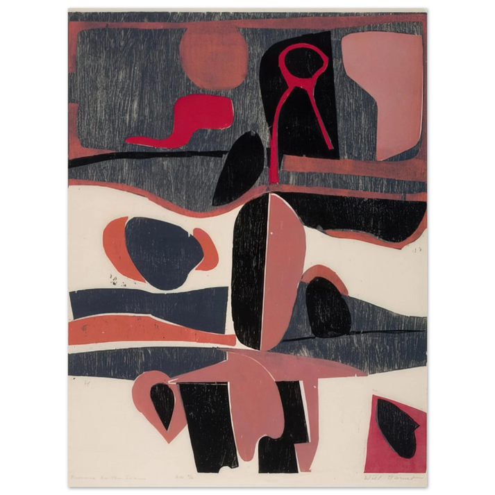 Will Barnet - Province by the Sea - 1959 United States  75x100 cm / 30x40inches Fine Art Poster