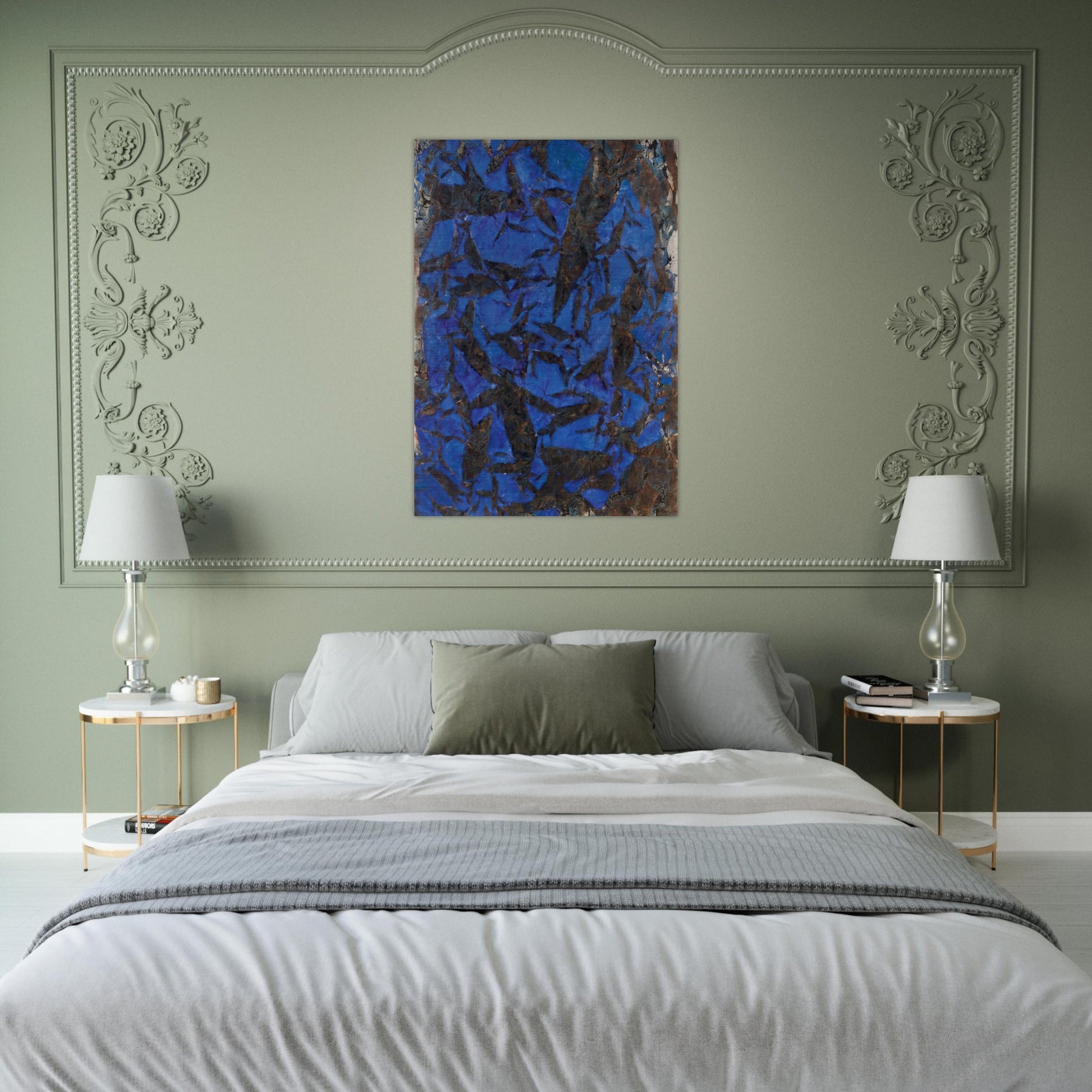 Mariale - Tachisme - Simon Hantai Brushed Aluminum Print - 70x100 cm / 28x40 inches | Simon Hantai Aluminum Print | Simon Hantai Prints