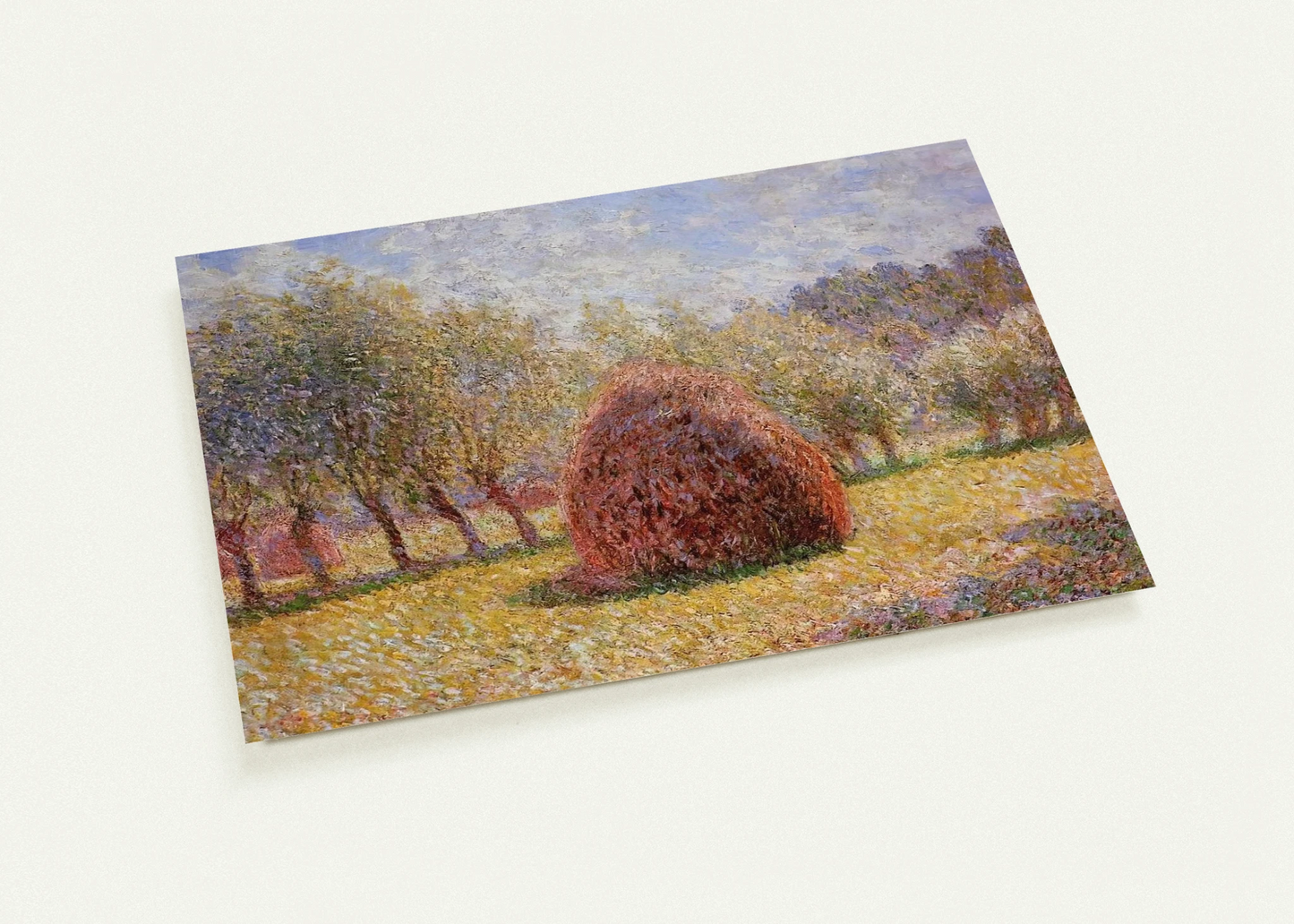 Haystacks at Giverny By claude monet Pack of 10 Post Cards | claude monet Post Cards | A6 (10.5 x 14.8 cm) - 4.1 x 5.8 inches