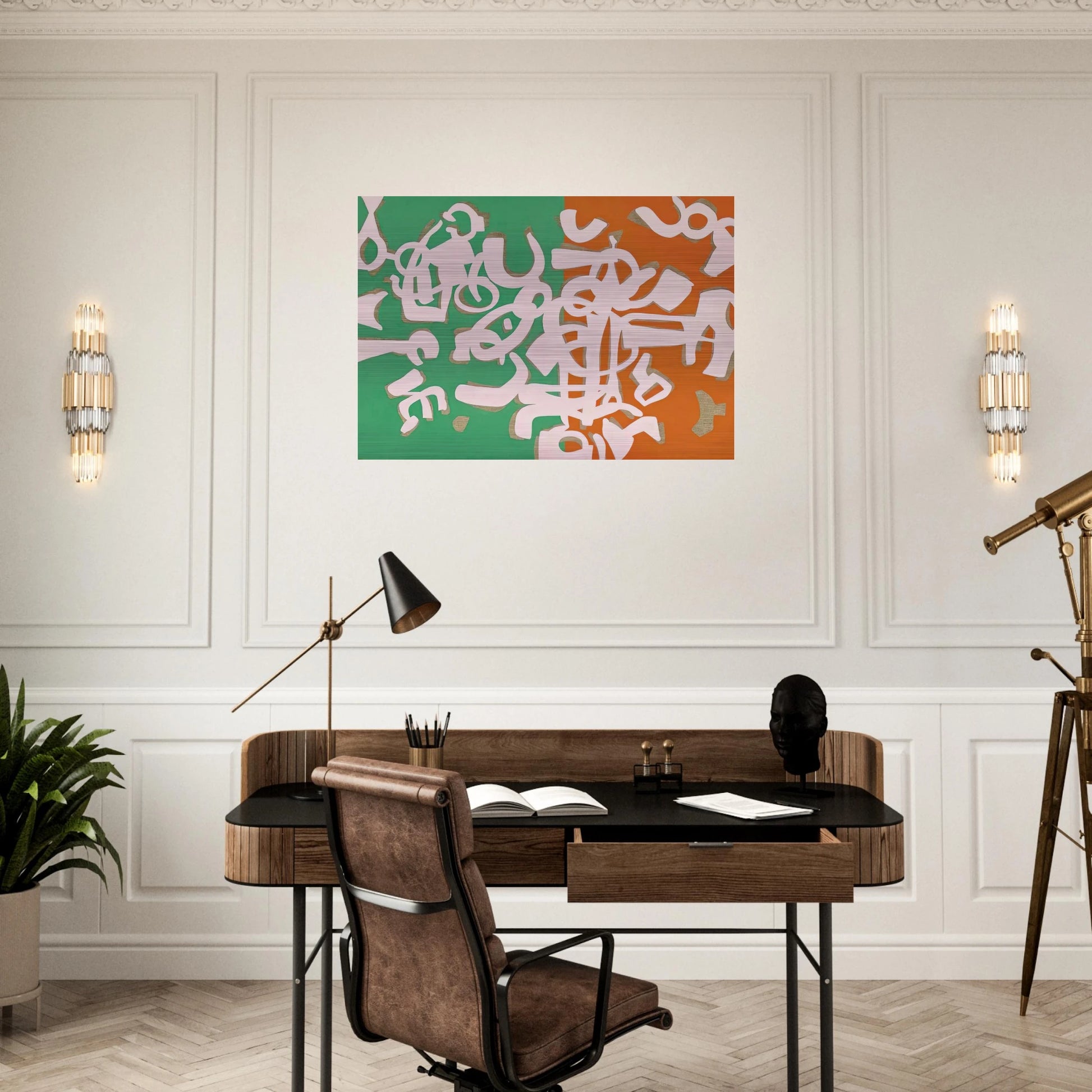 Apparenti tinte - 1990 - Carla Accardi Brushed Aluminum Print - 70x100 cm / 28x40 inches | Carla Accardi Aluminum Print | Carla Accardi Prints