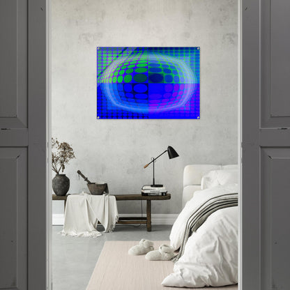 Pal-Ket - 1974 - Victor Vasarely Acrylic Print - 70x100 cm / 28x40″ inches