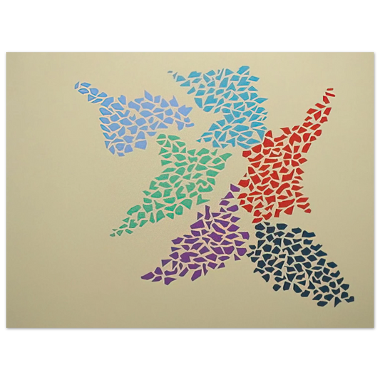 Robert Goodnough - Confetti Pattern - 1973  75x100 cm / 30x40inches Fine Art Poster