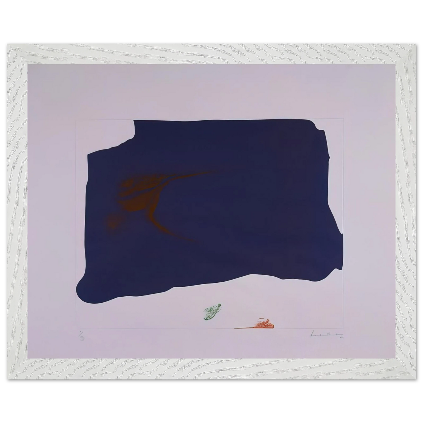 Helen Frankenthaler - Variation II on Mauve Corner - 1969 Wall art - A0 (84.1 x 118.9  cm) - Fine Art Poster-canvas - -