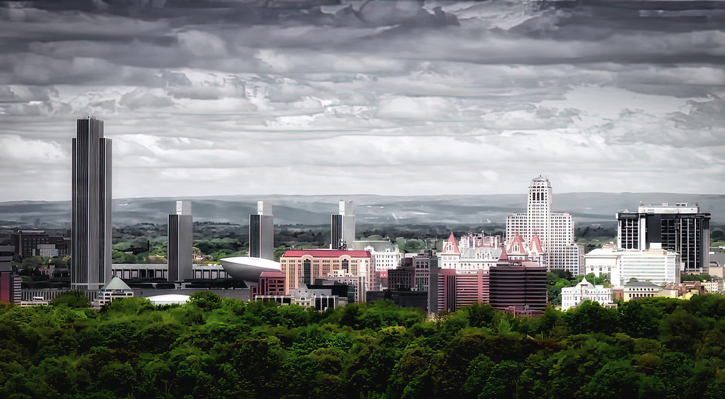 Albany NY Skyline Art Print | Premium Fine Art Print | RedKalion