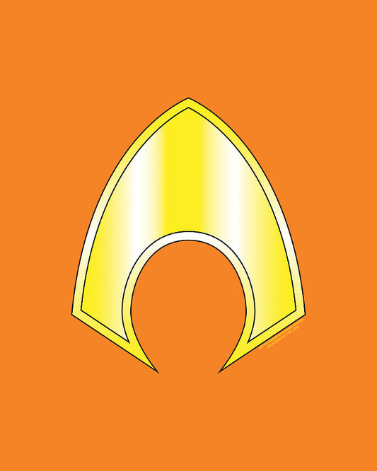 Aquaman Logo Art Print | DC Comics Symbol | RedKalion