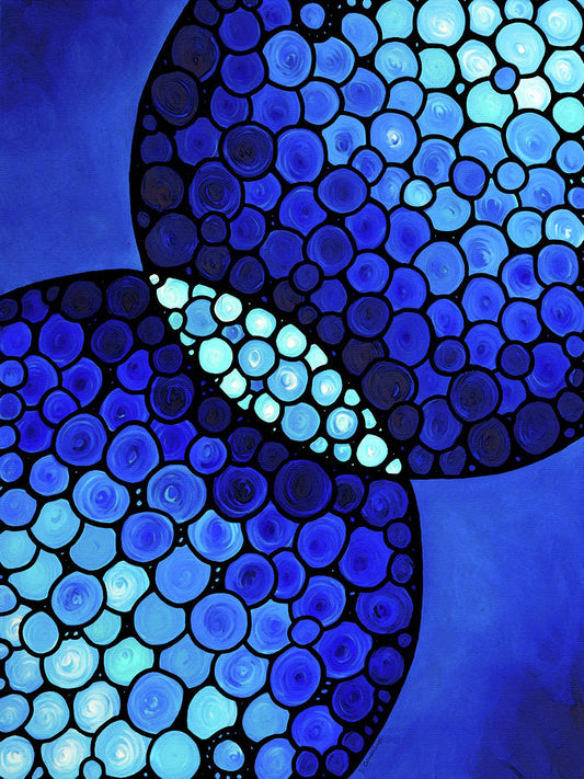 Blue Unity Art Print | Abstract Expressionism Fine Art Print | RedKalion