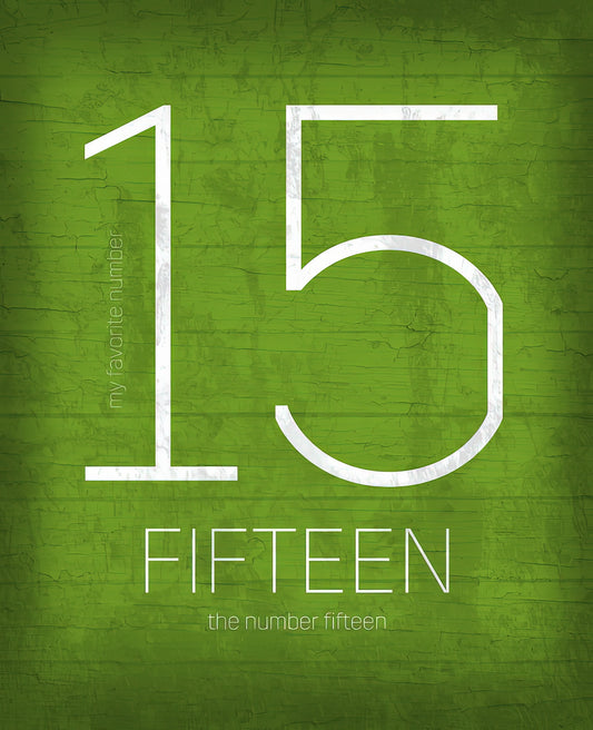Fifteen 15 Graphic Art Print | Abstract Expressionist Series | RedKalion