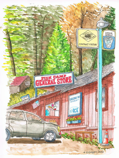 Fish Camp General Store Art Print | Premium Yosemite Fine Art Print | RedKalion
