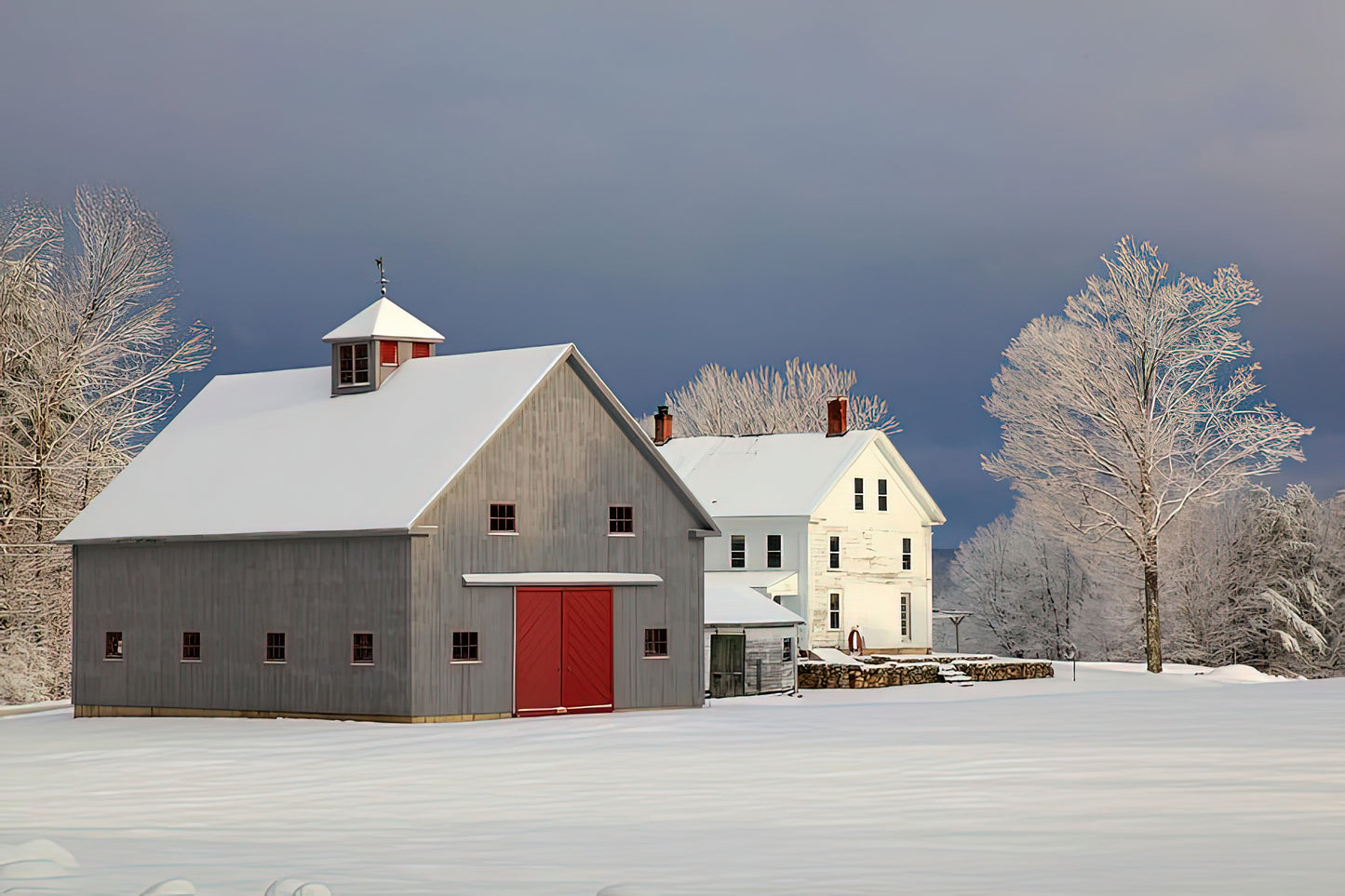 Grey Barn Art Print | Premium Fine Art Reproduction | RedKalion