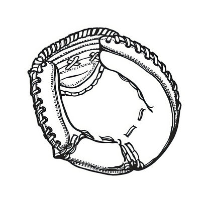 How to Draw a Baseball Glove: Step-by-Step Art Print Guide | RedKalion