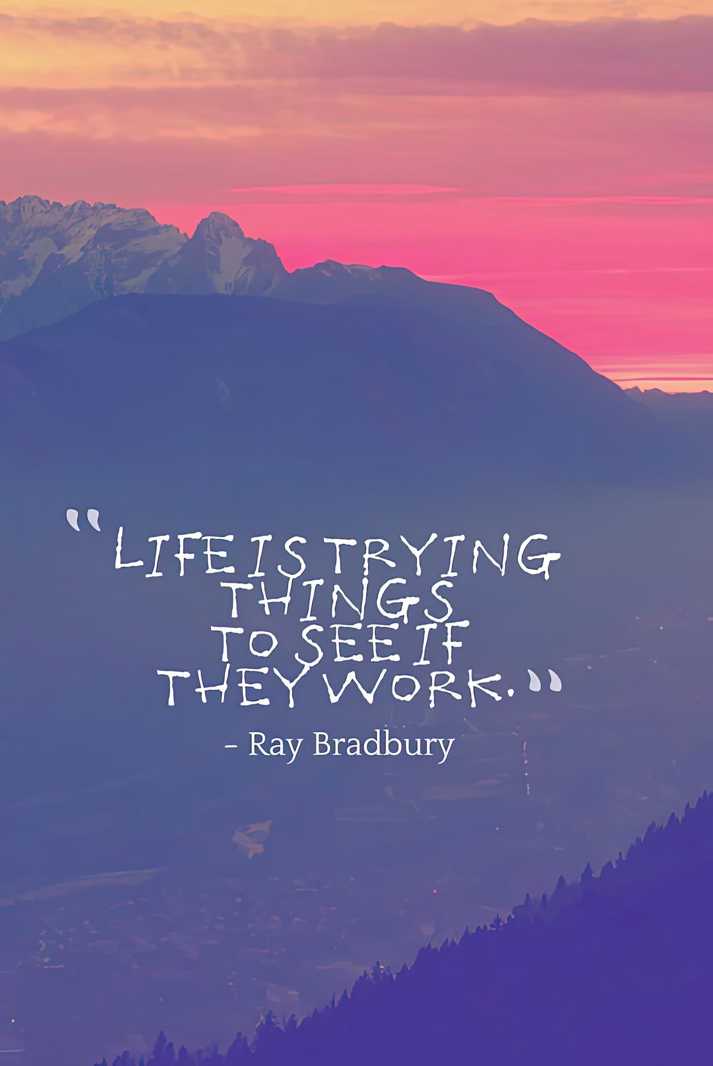 Ray Bradbury Quotes Art Print | Inspirational Literary Wisdom | RedKalion