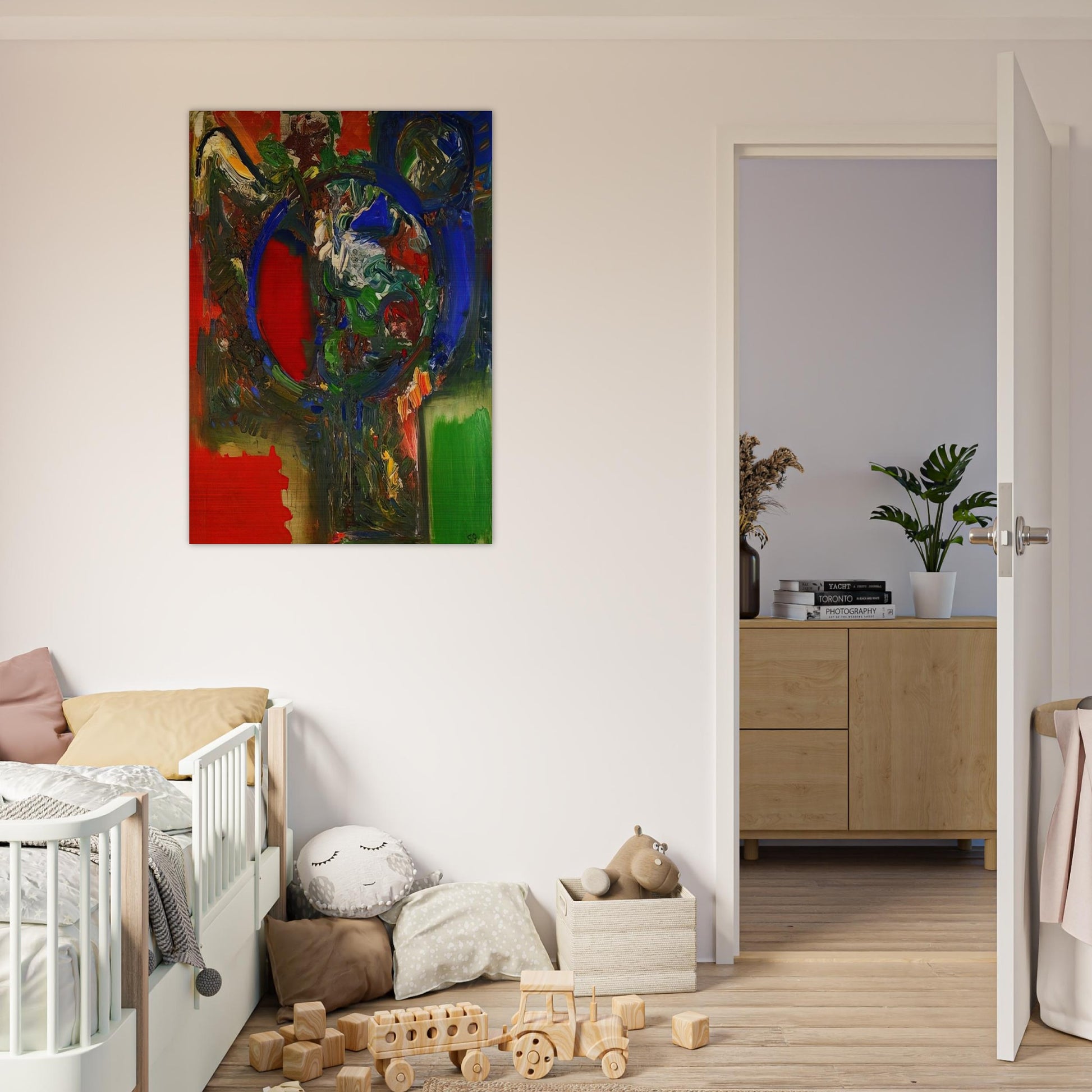 The Bouquet - Hans Hofmann Brushed Aluminum Print - 70x100 cm / 28x40 inches | Hans Hofmann Aluminum Print | Hans Hofmann Prints