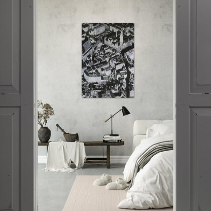 TOWNSCAPE MU 1968 - Gerhard Richter Brushed Aluminum Print - 70x100 cm / 28x40 inches | Gerhard Richter Aluminum Print | Gerhard Richter Prints