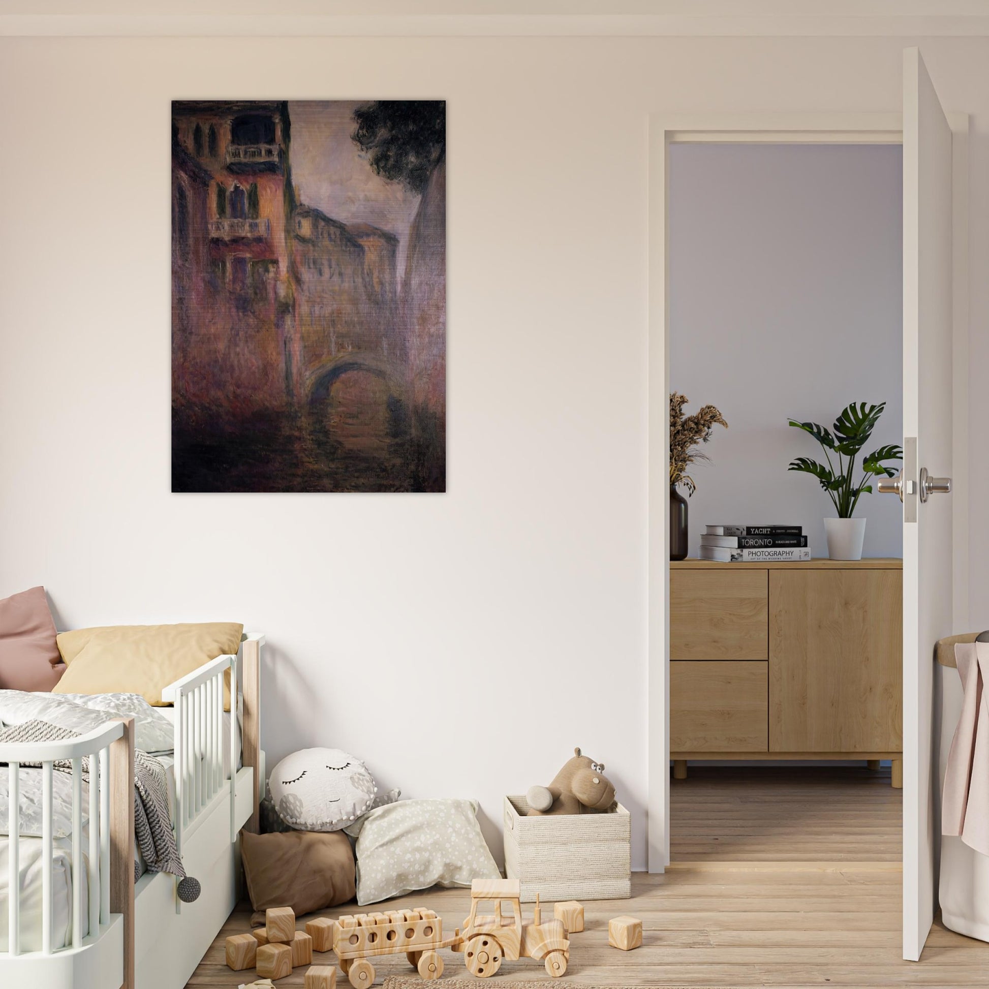 Rio della Salute 02 - claude monet Brushed Aluminum Print - 70x100 cm / 28x40 inches | claude monet Aluminum Print | claude monet Prints
