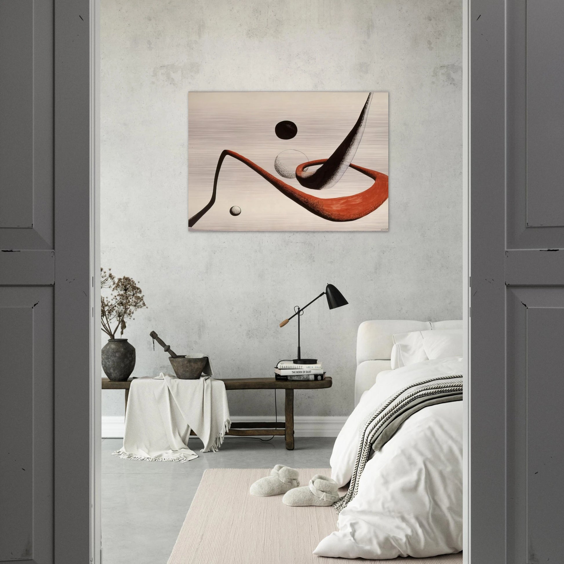 SPACE TUNNEL 1932 - Alexander Calder Brushed Aluminum Print - 70x100 cm / 28x40 inches | Alexander Calder Aluminum Print | Alexander Calder Prints
