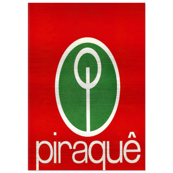 Logo Piraquê - 1970 - Lygia Pape Brushed Aluminum Print - 70x100 cm / 28x40 inches | Lygia Pape Aluminum Print | Lygia Pape Prints