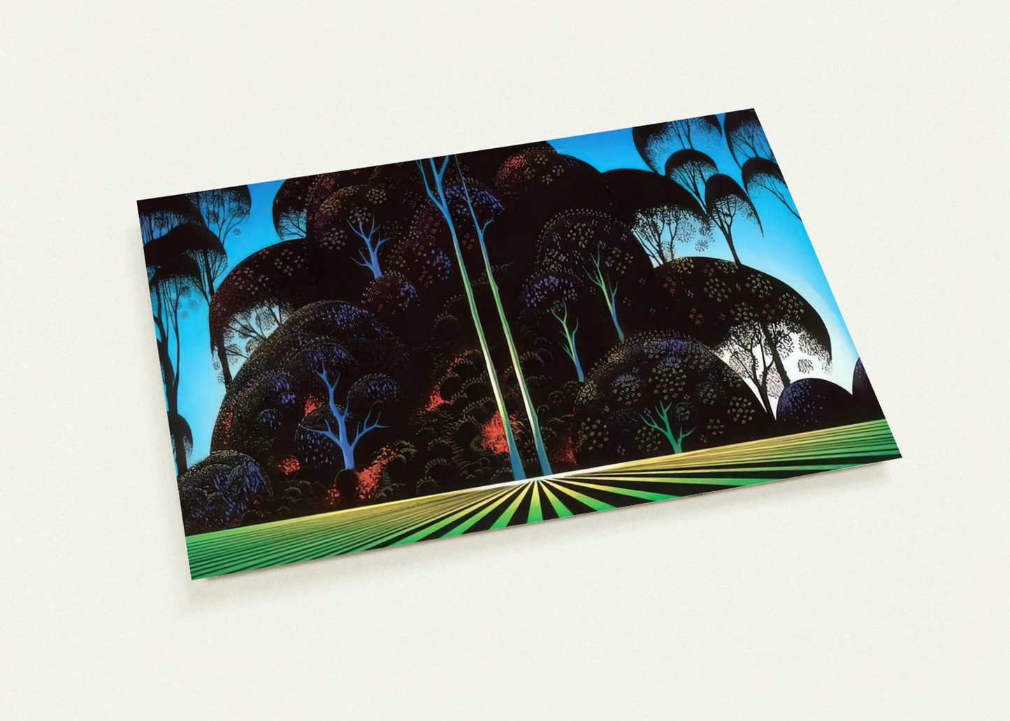 Forest Bouquet By Eyvind Earle Pack of 10 Post Cards | Eyvind Earle Post Cards | A6 (10.5 x 14.8 cm) - 4.1 x 5.8 inches