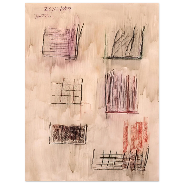 Gunther Forg - Untitled Cansons - 1989  75x100 cm / 30x40inches Fine Art Poster