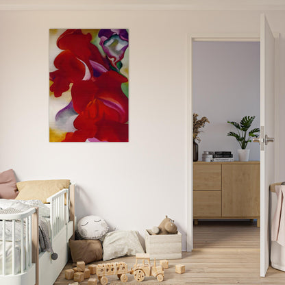Red Snapdragons - Georgia O'Keeffe Brushed Aluminum Print - 70x100 cm / 28x40 inches | Georgia O'Keeffe Aluminum Print | Georgia O'Keeffe Prints