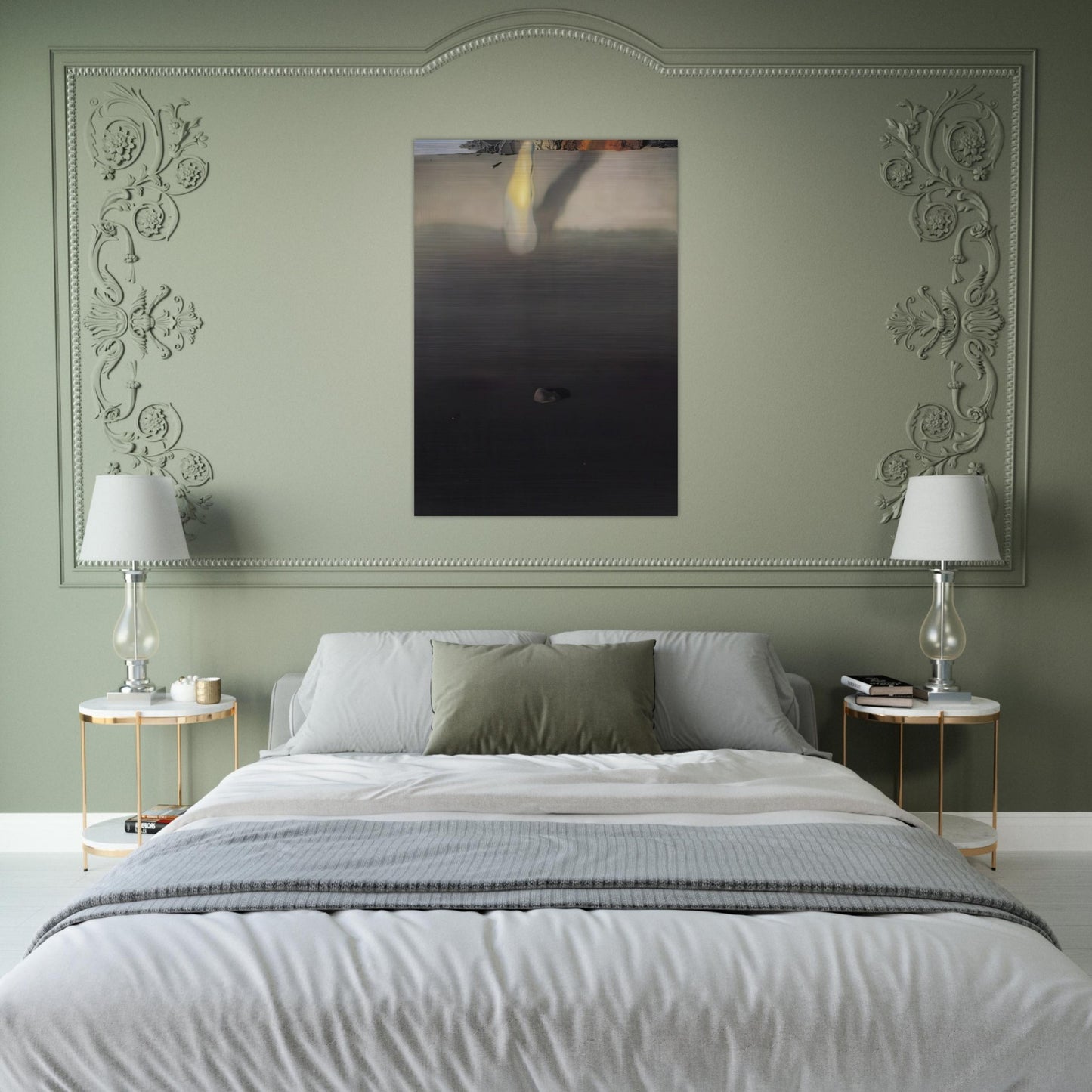 ON THE SEASHORE - Salvador Dali Brushed Aluminum Print - 70x100 cm / 28x40 inches | Salvador Dali Aluminum Print | Salvador Dali Prints