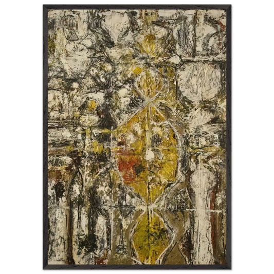 Cascella II - 1952 - Richard Pousette-Dart 70x100 cm / 28x40 inches Framed Art Print – Black Wooden Frame