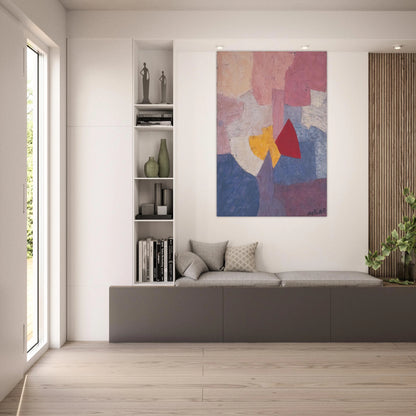 Composition - 1960 - Serge Poliakoff Art Prints - 100x150 cm / 40x60″ inches | Serge Poliakoff Poster | Serge Poliakoff Prints