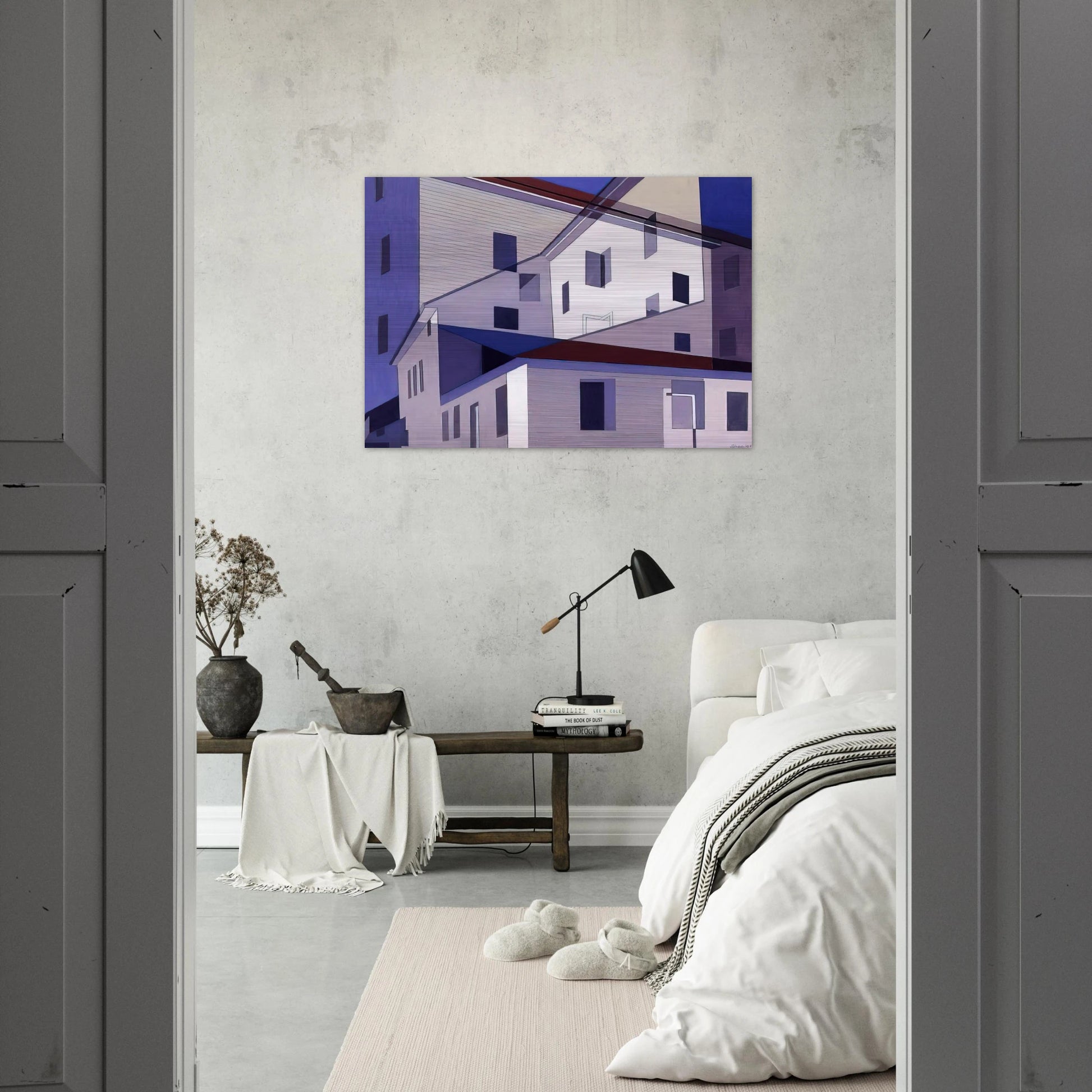 On A Shaker Theme #2 - Precisionism - Charles Sheeler Brushed Aluminum Print - 70x100 cm / 28x40 inches | Charles Sheeler Aluminum Print | Charles Sheeler Prints