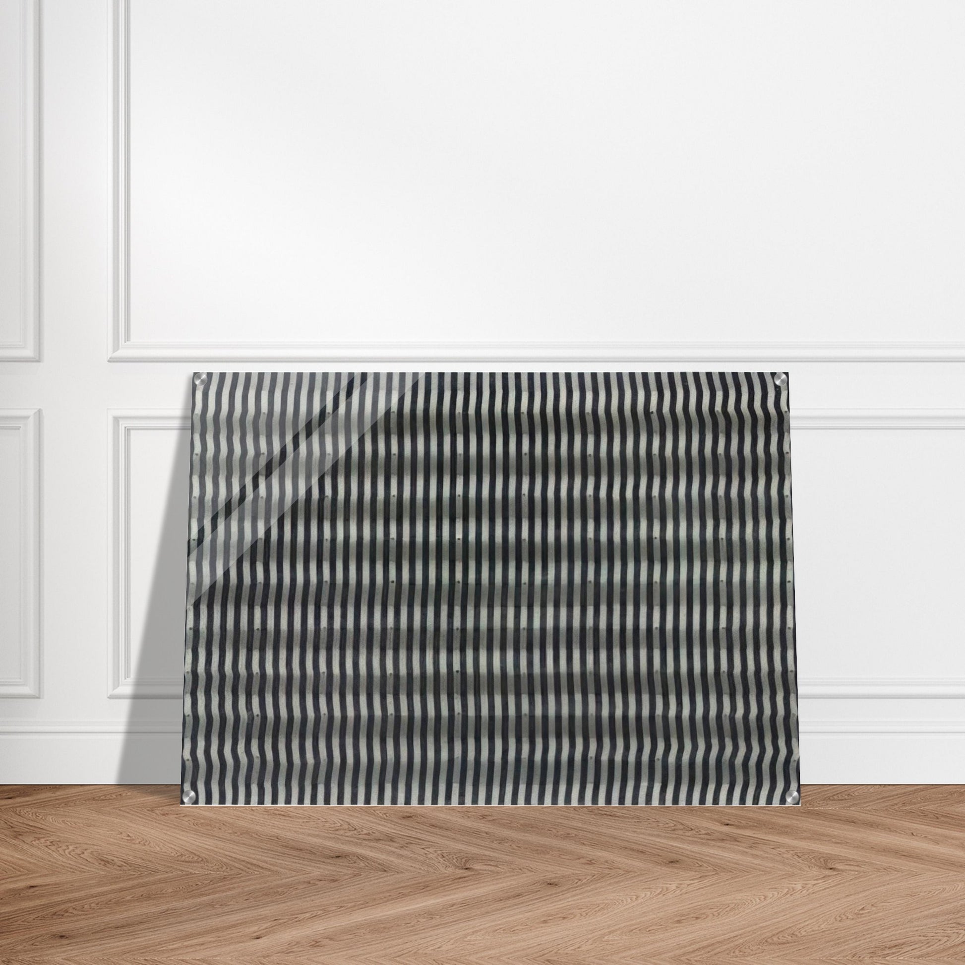 Untitled Striped Surface - 1961 - Enrico Castellani Acrylic Print - 70x100 cm / 28x40″ inches
