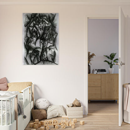 CONCERT CAFE 1912 - Carlo Carra Brushed Aluminum Print - 70x100 cm / 28x40 inches | Carlo Carra Aluminum Print | Carlo Carra Prints