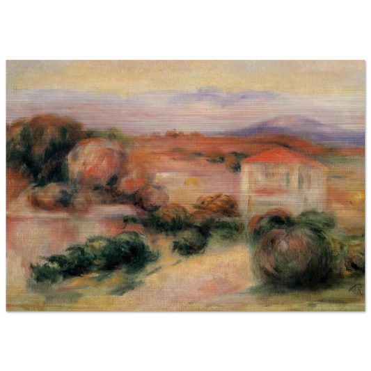 White Houses - Pierre-Auguste Renoir Brushed Aluminum Print - 70x100 cm / 28x40 inches | Pierre-Auguste Renoir Aluminum Print | Pierre-Auguste Renoir Prints