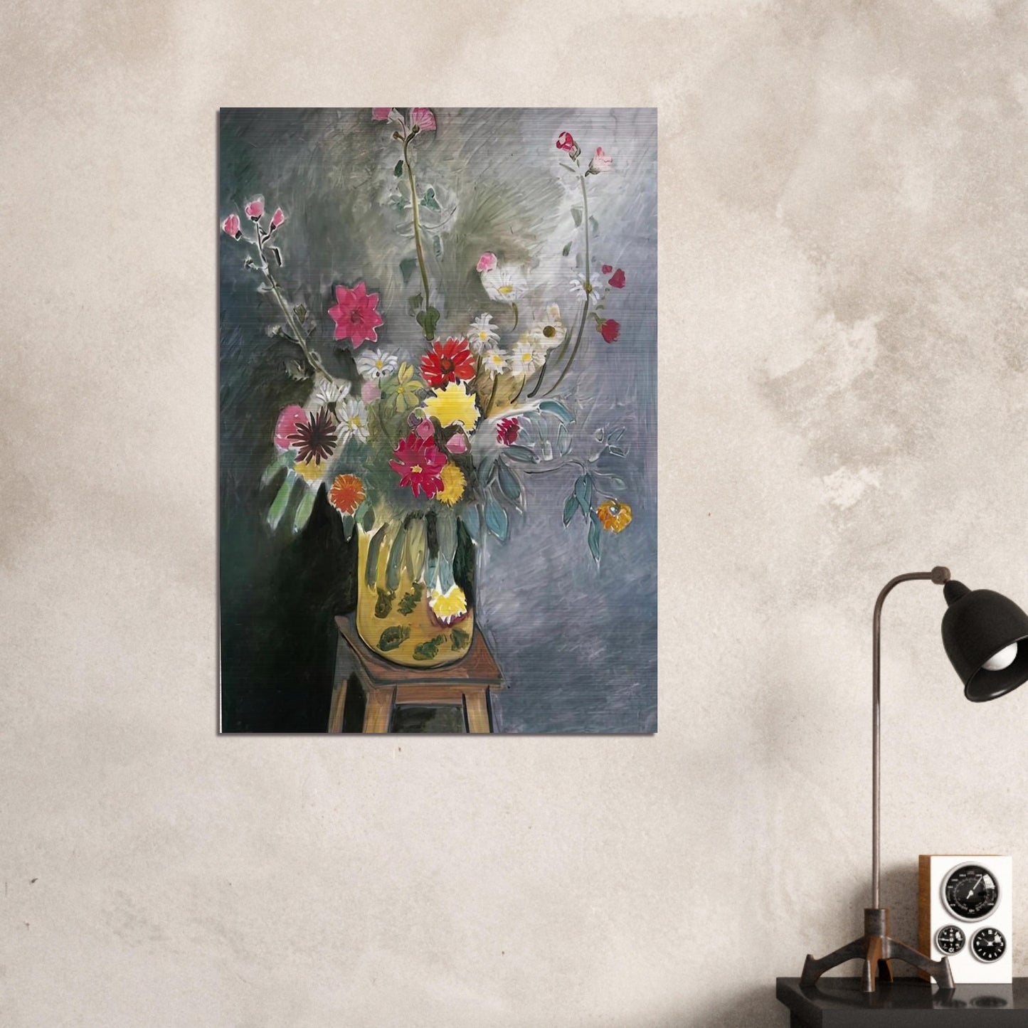 BOUQUET OF MIXED FLOWERS 1917 - Henri Matisse Brushed Aluminum Print - 70x100 cm / 28x40 inches | Henri Matisse Aluminum Print | Henri Matisse Prints
