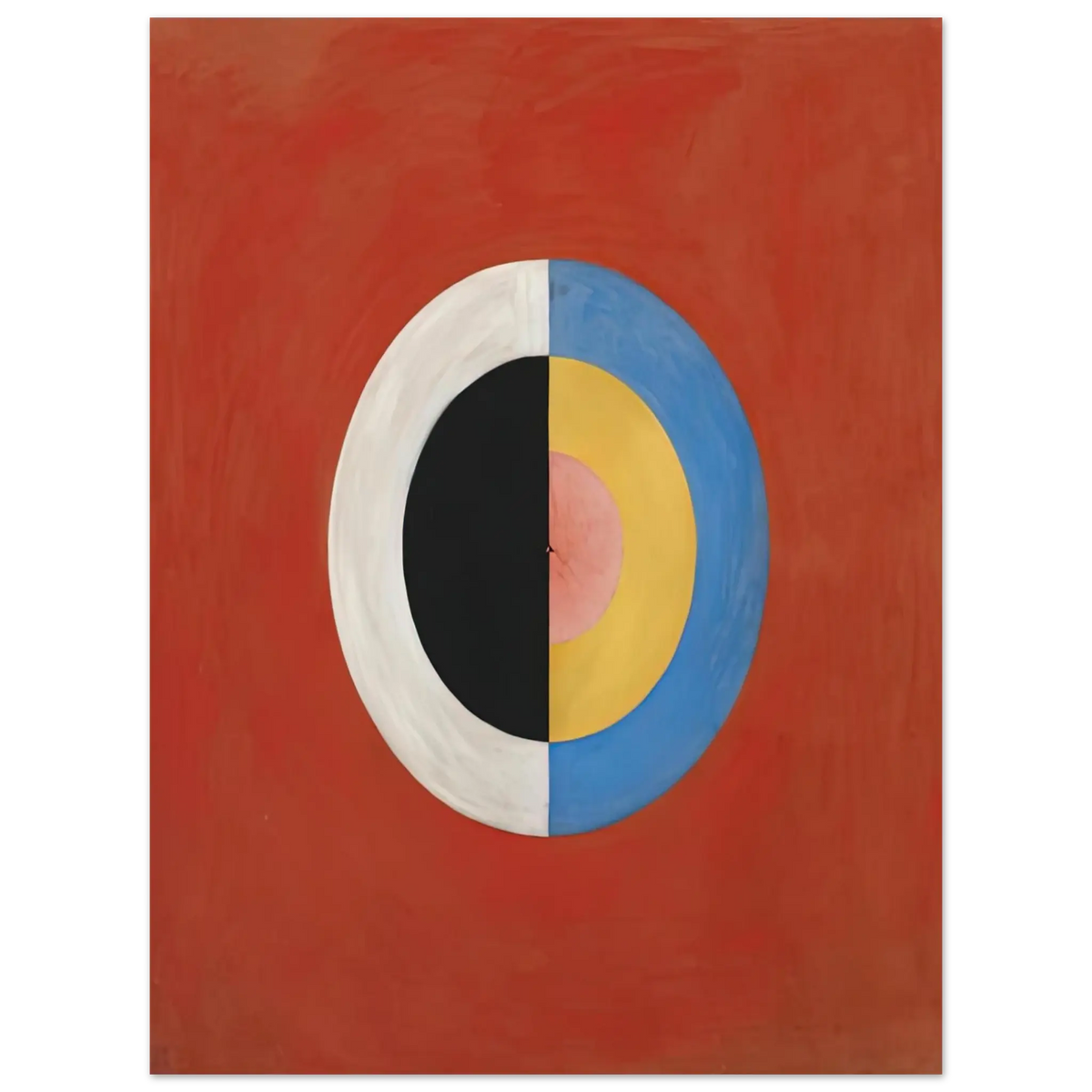 Hilma af Klint - THE SWAN NO 17 1915 0 Wall art - 50x70 cm / 20x28 Inches - Premium Wooden Framed Poster With Fine Art Paper - Black frame