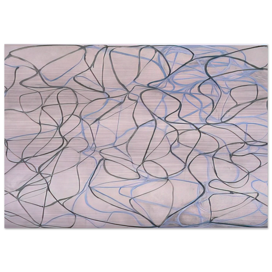 Vine - 1993 - Brice Marden Brushed Aluminum Print - 70x100 cm / 28x40 inches | Brice Marden Aluminum Print | Brice Marden Prints