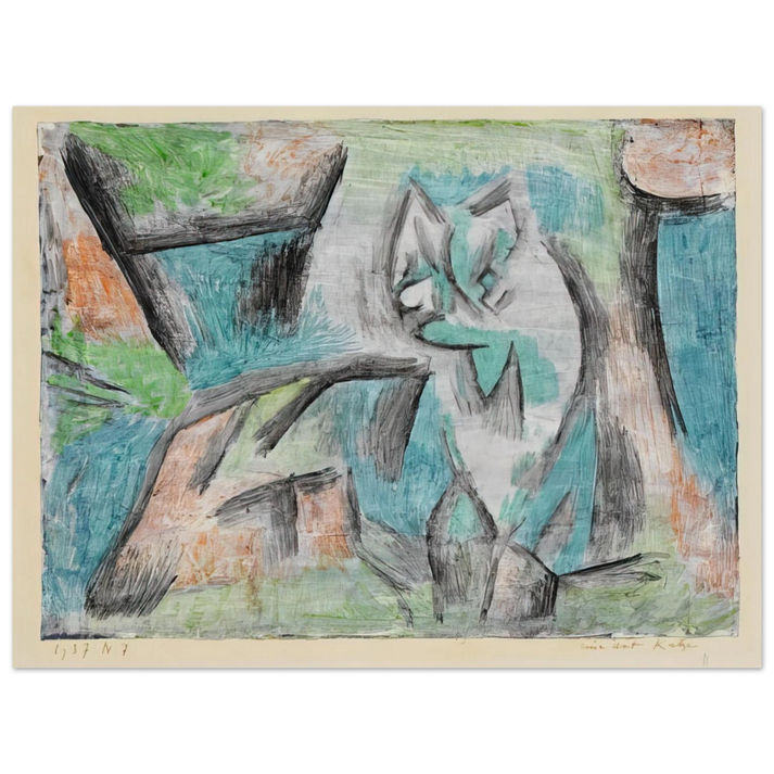 Paul Klee - A KIND OF CAT 1937  75x100 cm / 30x40inches Fine Art Poster