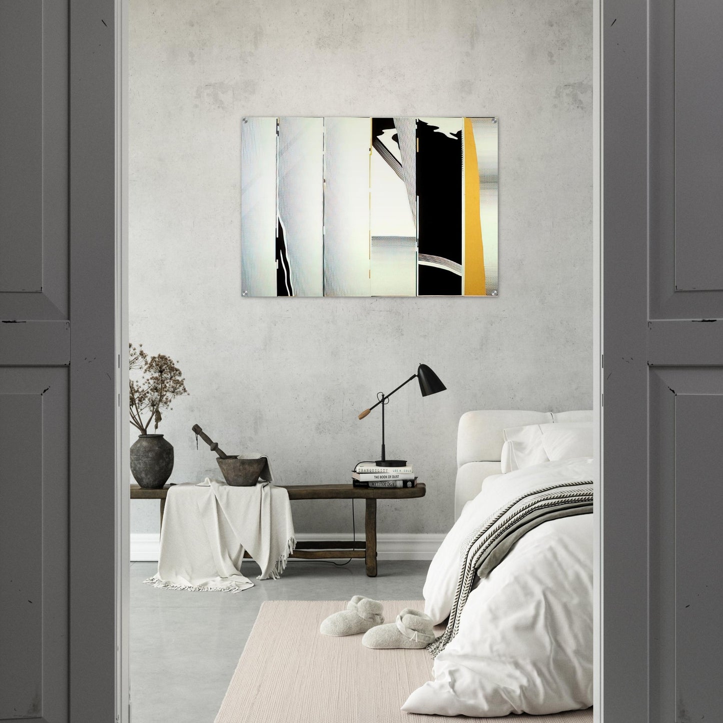 MIRROR SIX PANELS 1 1970 - Roy Lichtenstein Acrylic Print - 70x100 cm / 28x40″ inches | Roy Lichtenstein Wall Art | Roy Lichtenstein Prints