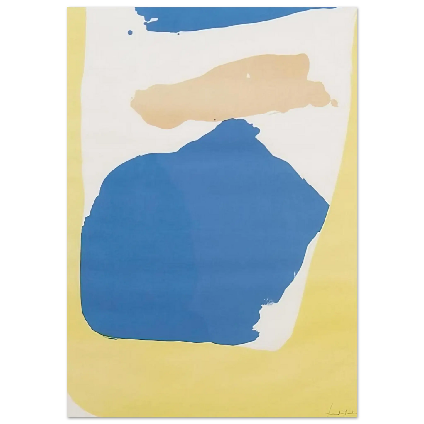 Helen Frankenthaler - Frankenthaler Preview - 1965 Wall art - 40x50 cm / 16x20 Inches - Premium Wooden Framed Poster With Fine Art Paper - Black frame