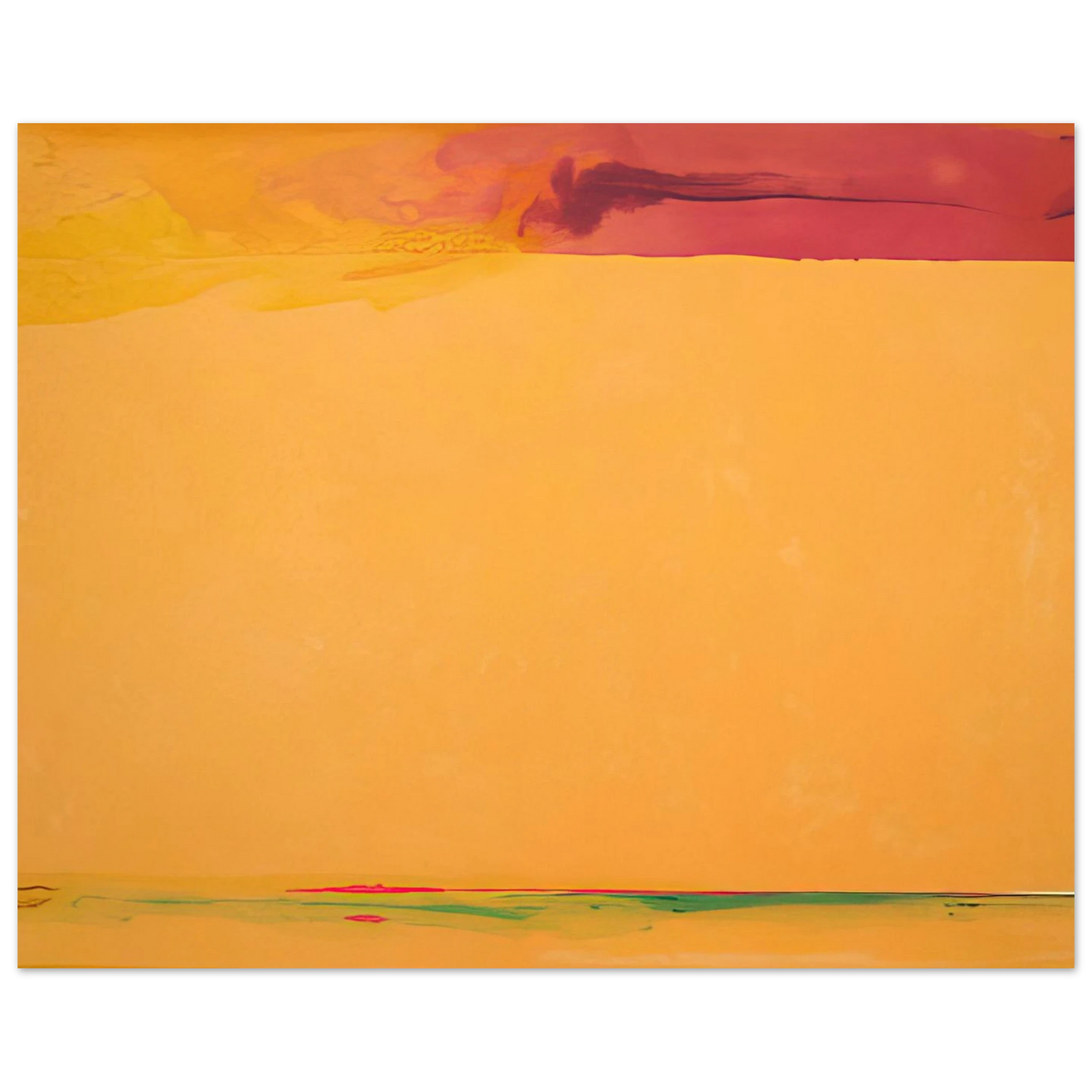 Helen Frankenthaler - Southern Exposure - 2005 Wall art - 20x25 cm / 8x10 inches - Premium Wooden Framed Poster With Fine Art Paper-canvas - Wood frame