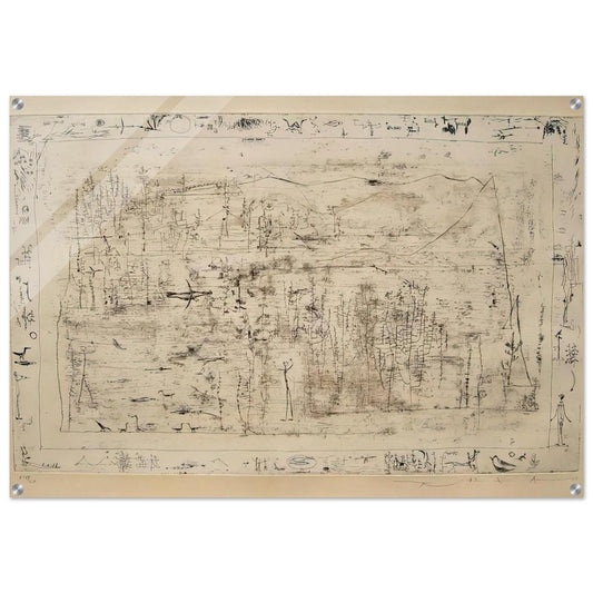 FLORA AND FAUNA 1951 - Zao Wou-Ki Acrylic Print - 70x100 cm / 28x40″ inches | Zao Wou-Ki Wall Art | Zao Wou-Ki Prints