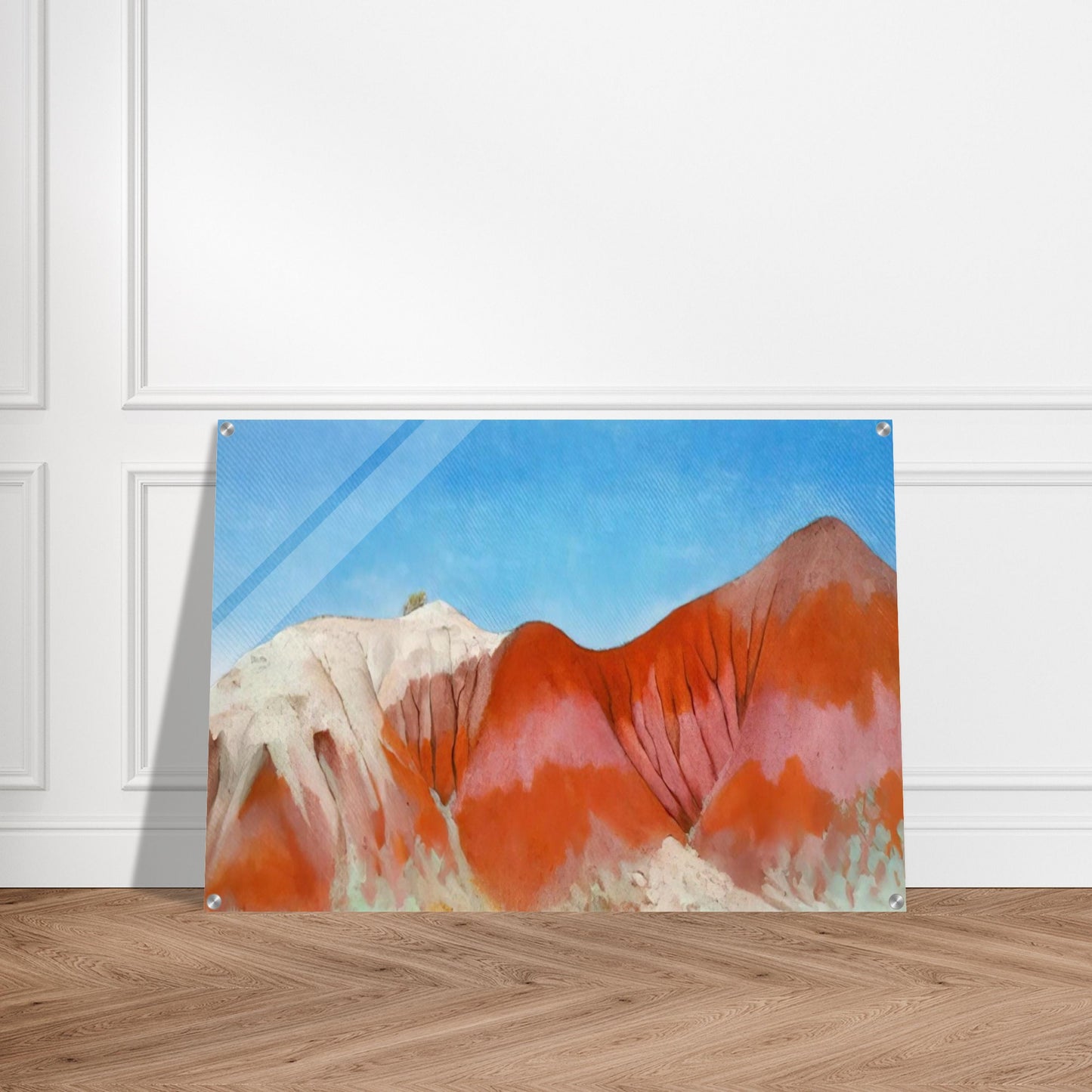 Series near abiquiu, New Mexico - Hills to the left - Georgia O'Keeffe Acrylic Print - 70x100 cm / 28x40″ inches