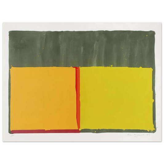 John Hoyland - Yellows - 1969  75x100 cm / 30x40inches Fine Art Poster