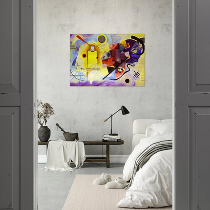 YELLOW RED BLUE 1925 - Wassily Kandinsky Brushed Aluminum Print - 70x100 cm / 28x40 inches | Wassily Kandinsky Aluminum Print | Wassily Kandinsky Prints