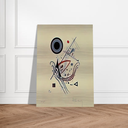 BLUE 1922 - Wassily Kandinsky Brushed Aluminum Print - 70x100 cm / 28x40 inches | Wassily Kandinsky Aluminum Print | Wassily Kandinsky Prints