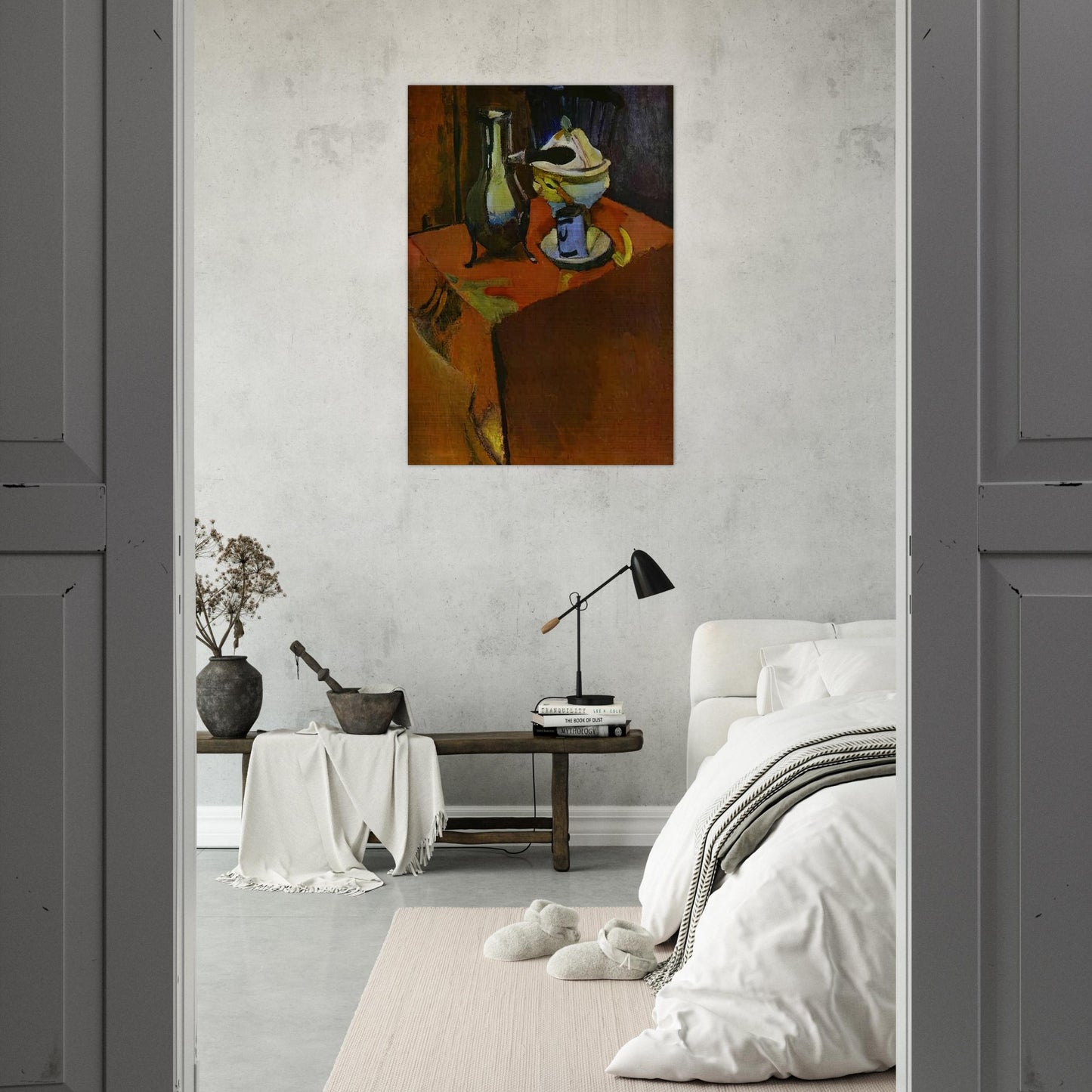 DISHES ON A TABLE 1900 - Henri Matisse Brushed Aluminum Print - 70x100 cm / 28x40 inches | Henri Matisse Aluminum Print | Henri Matisse Prints