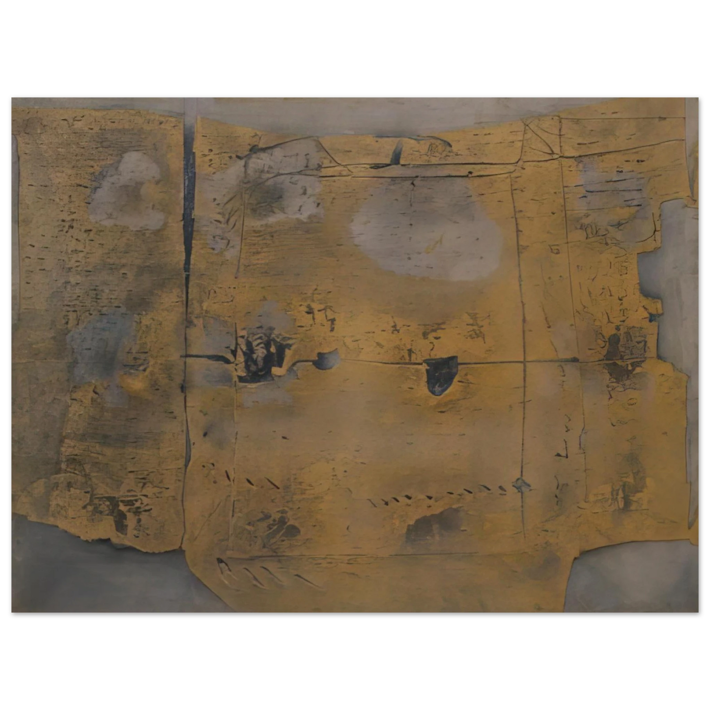 Antoni Tapies - GREAT PAINTING 1958  75x100 cm / 30x40inches Fine Art Poster