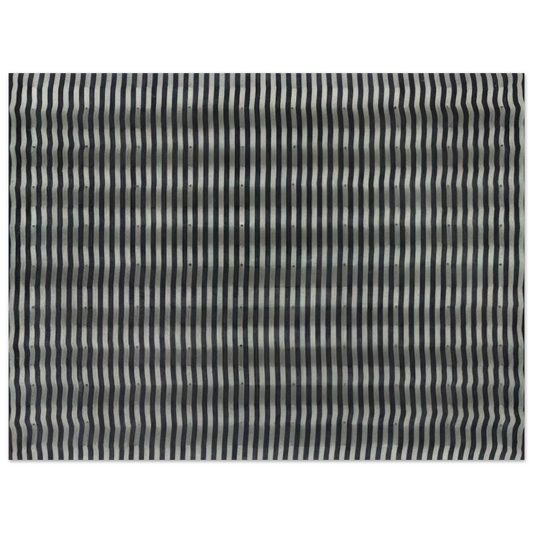Enrico Castellani - Untitled Striped Surface - 1961  75x100 cm / 30x40inches Fine Art Poster