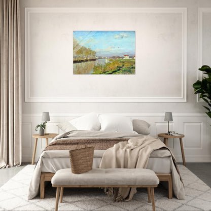 Argenteuil, The Seine - claude monet Acrylic Print - 70x100 cm / 28x40″ inches