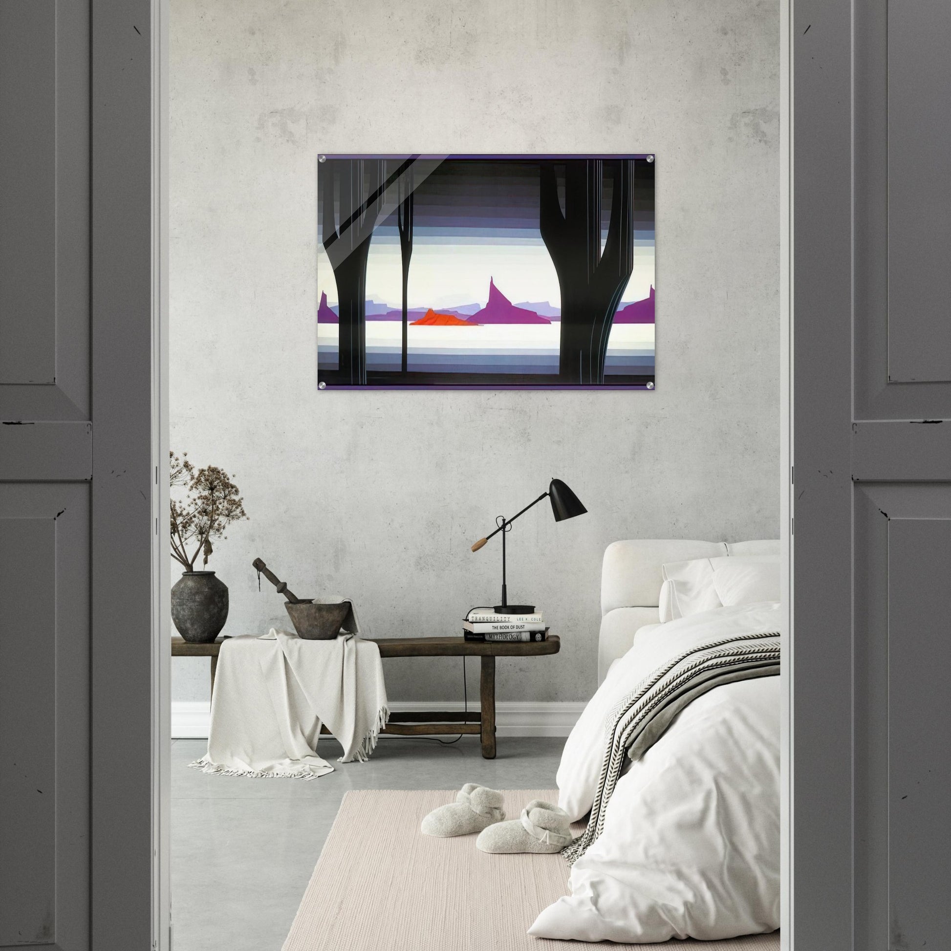 Saguaro - Eyvind Earle Acrylic Print - 70x100 cm / 28x40″ inches | Eyvind Earle Wall Art | Eyvind Earle Prints