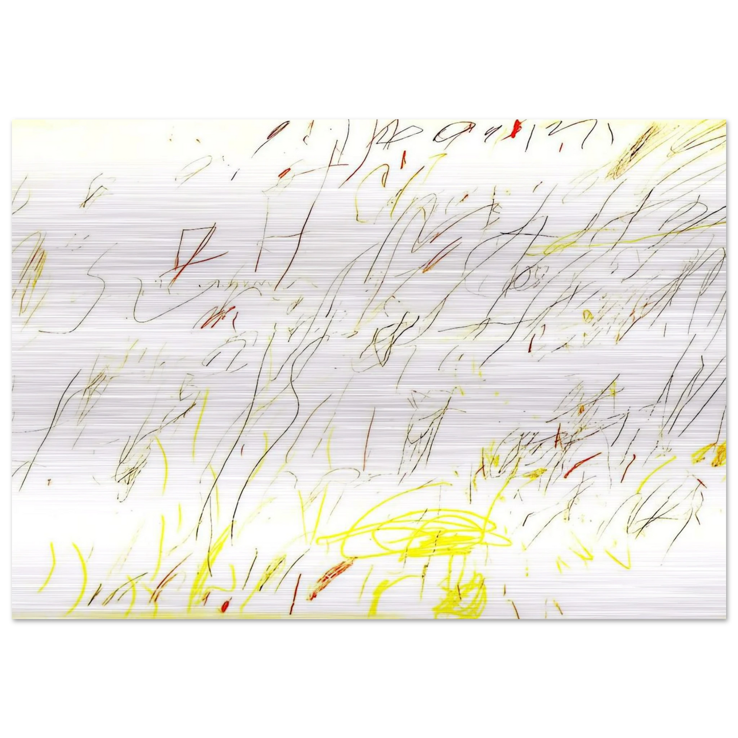 Blue Room - Cy Twombly Brushed Aluminum Print - 70x100 cm / 28x40 inches | Cy Twombly Aluminum Print | Cy Twombly Prints