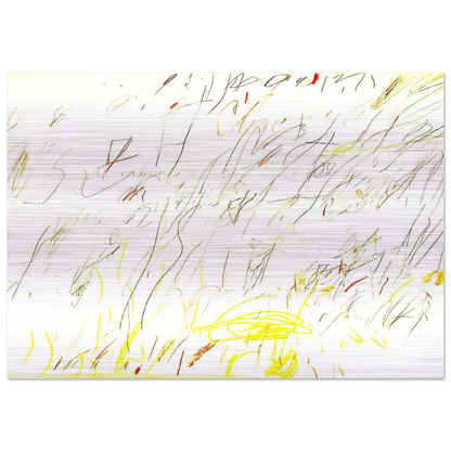 Blue Room - Cy Twombly Brushed Aluminum Print - 70x100 cm / 28x40 inches | Cy Twombly Aluminum Print | Cy Twombly Prints