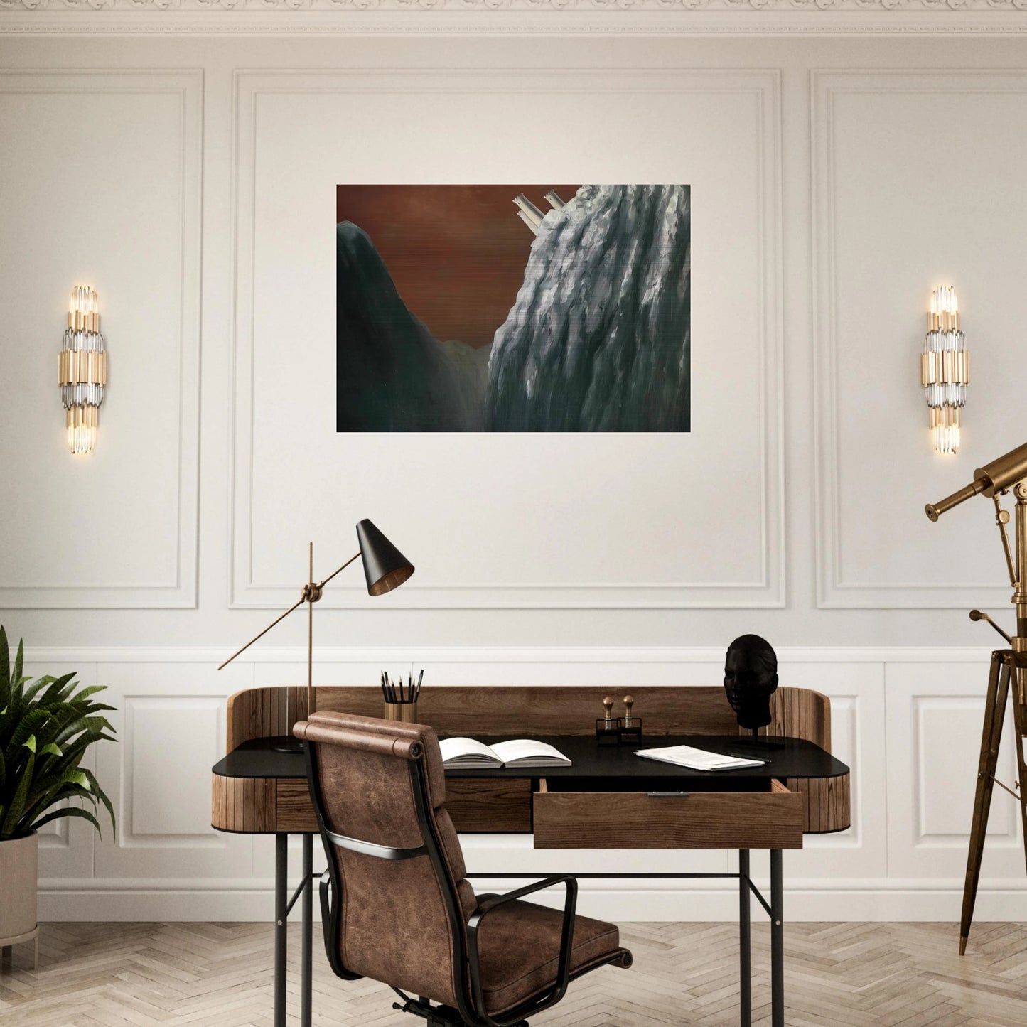NOT_DETECTED_211402 - Rene Magritte Brushed Aluminum Print - 70x100 cm / 28x40 inches | Rene Magritte Aluminum Print | Rene Magritte Prints